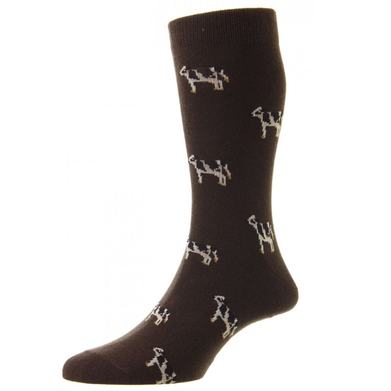 Cow Design Novelty Sock 