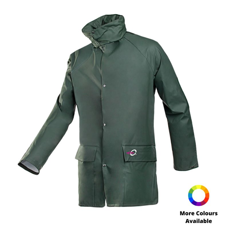Sioen Dortmund Green Waterproof Rain Jacket 